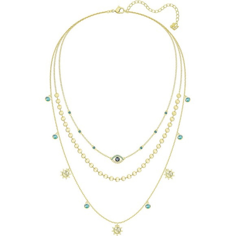 Swarovski Evil Eye Layered Necklace
